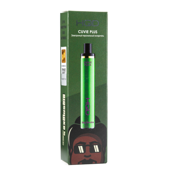 Одноразовая электронная сигарета HQD Cuvie Plus Big smoke 1200 затяжек в Сыктывкаре