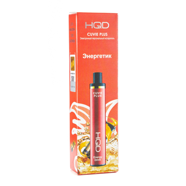 Одноразовая электронная сигарета HQD Cuvie Plus Energy Drink (Энергетик) 1200 затяжек в Сыктывкаре