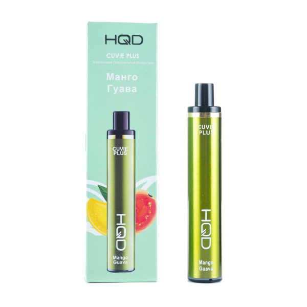 Одноразовая электронная сигарета HQD Cuvie Plus Mango Guava (Манго Гуава) 1200 затяжек в Сыктывкаре