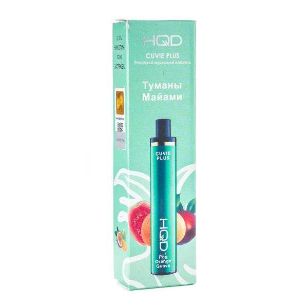 Одноразовая электронная сигарета HQD Cuvie Plus Orange Guava (Туман Майами) 1200 затяжек в Сыктывкаре