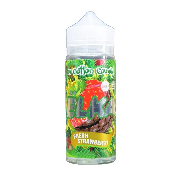 Жидкость Cotton Candy ЁLKA FRESH STRAWBERRY (Хвоя С Мятой И Клубникой) (120 мл, 0 мг/мл) в Сыктывкаре