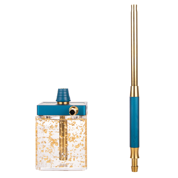 Кальян Hoob Subatom Marine Blue X Gold | Cube Mini Gold в Сыктывкаре