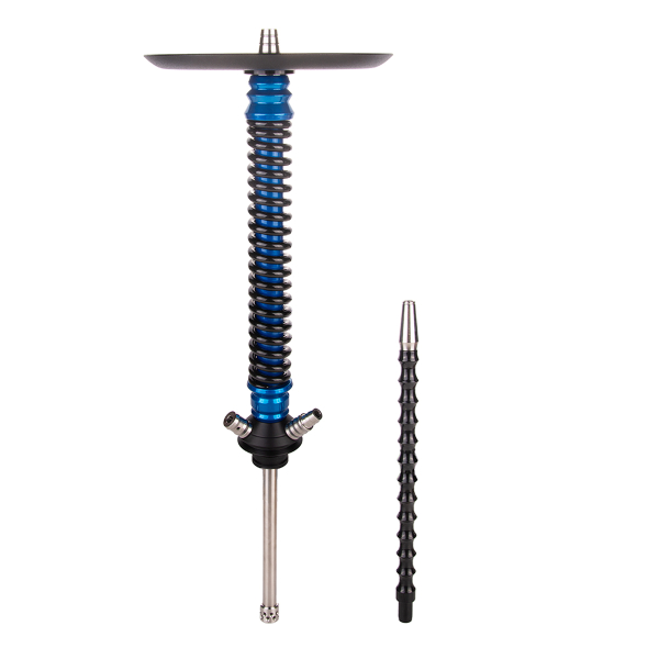 Кальян Mamay Customs Coilover Большой  Голубой Лак Чёрный в Сыктывкаре