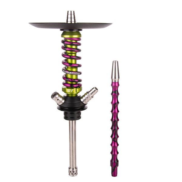 Кальян Mamay Customs Coilover Micro   Салатовый Сплеш Пурпурный в Сыктывкаре