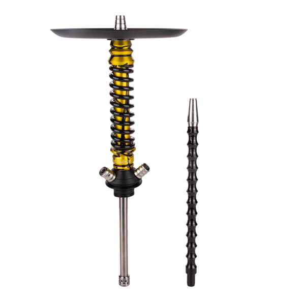 Кальян Mamay Customs Coilover Mini  Золотой Сплеш Чёрный в Сыктывкаре