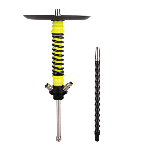 Кальян Mamay Customs Coilover Mini  Жёлтый Флюр Чёрный в Сыктывкаре