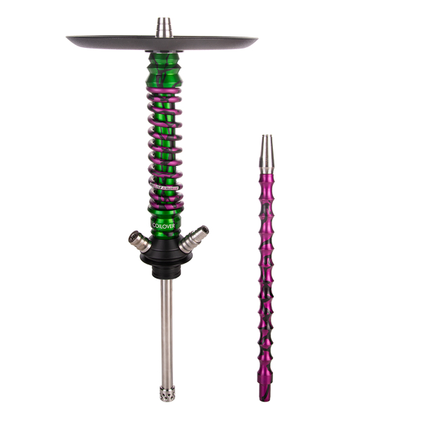 Кальян Mamay Customs Coilover Mini   Зелёный Сплеш Пурпурный Сплеш в Сыктывкаре
