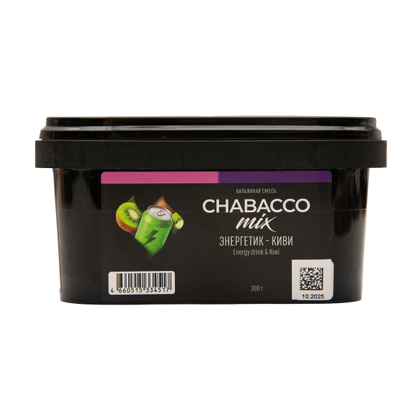 Бестабачная смесь Chabacco Mix Medium Energy Drink & Kiwi 200 грамм в Сыктывкаре