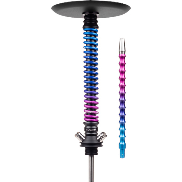 Кальян Mamay Customs Coilover Big Anod Черный Мат Blue Space в Сыктывкаре