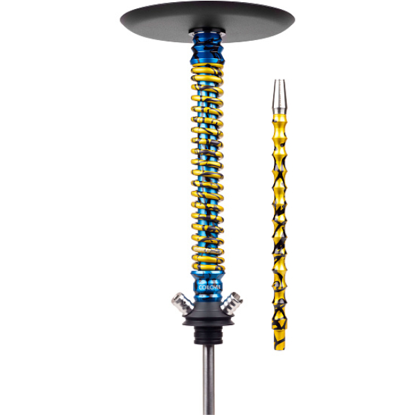 Кальян Mamay Customs Coilover Big Anod Special Blue Splash Gold в Сыктывкаре