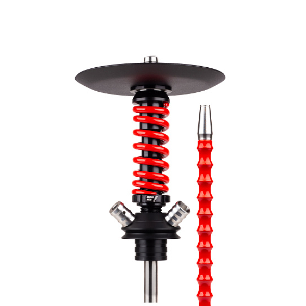 Кальян Mamay Customs Coilovers Micro Anod Черный Красный Глянец в Сыктывкаре