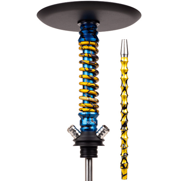 Кальян Mamay Customs Coilovers Mini Special Anod Blue Splash Gold в Сыктывкаре