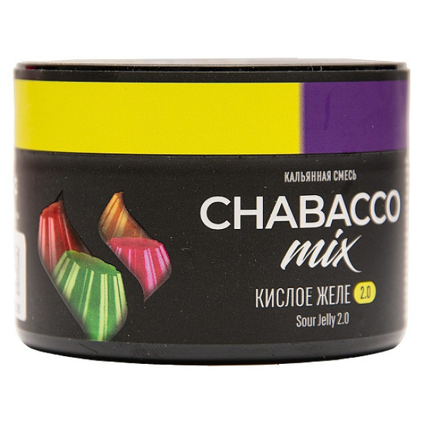 Бестабачная смесь Chabacco Mix Sour Jelly 2.0 Кислое Желе Medium 40 грамм в Сыктывкаре