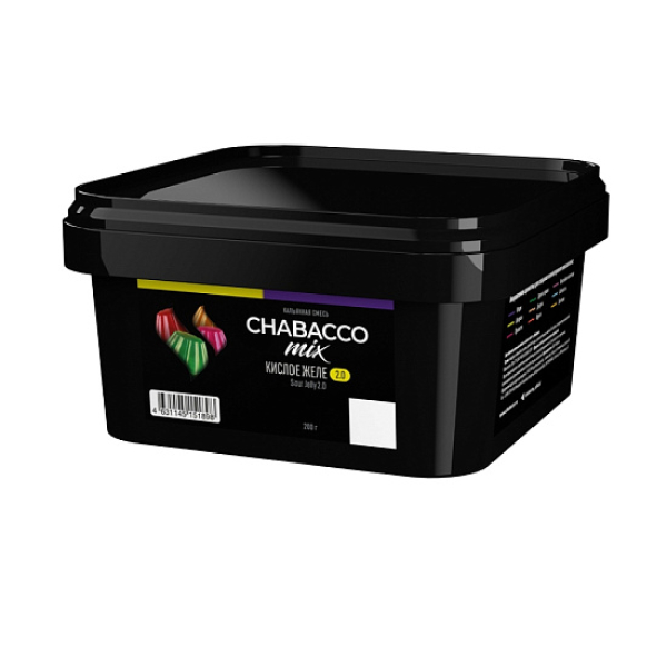 Бестабачная смесь Chabacco Mix Sour Jelly 2.0 Кислое Желе Medium 200 грамм в Сыктывкаре